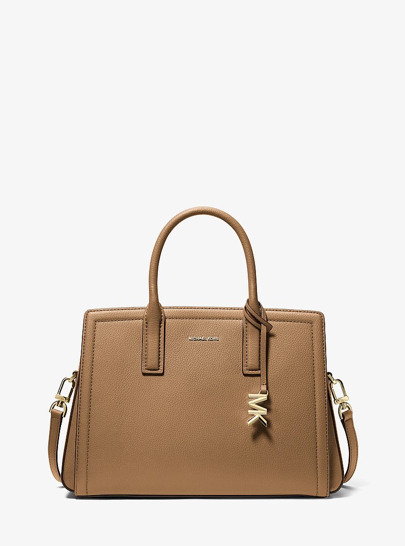 Bolso satchel Laila mediano de piel in C&Aacute;SCARA | Michael Kors