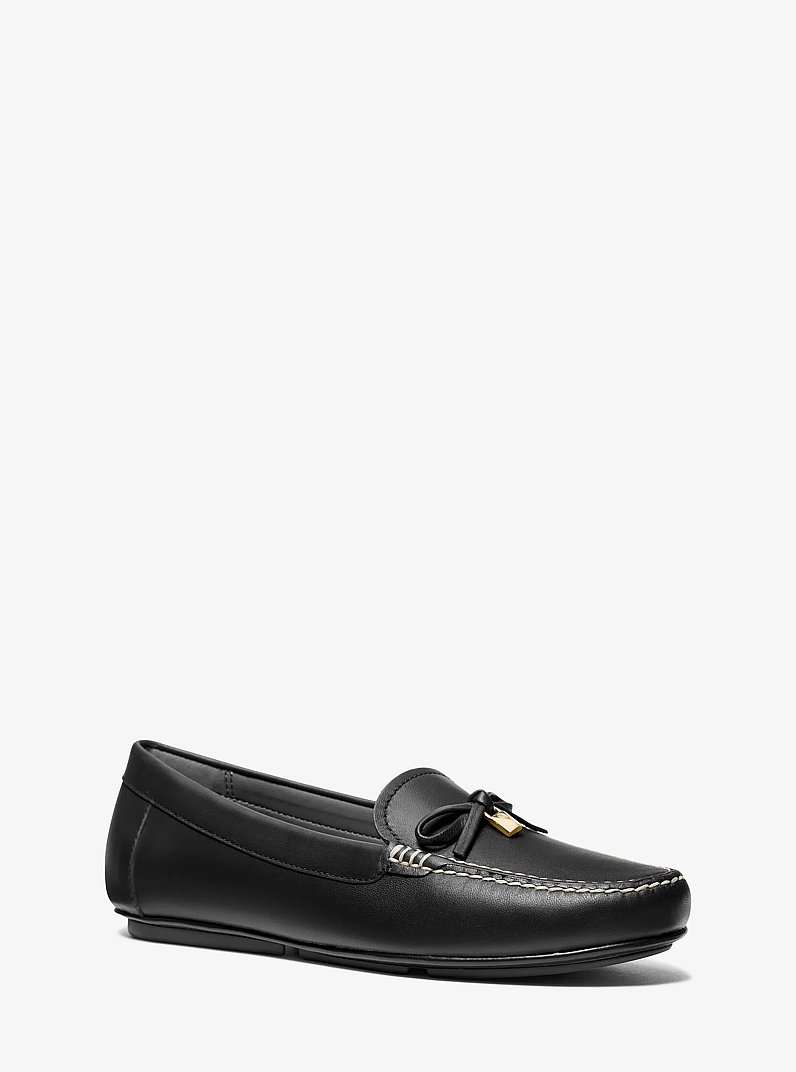 Juliette Leather Loafer in BLACK | Michael Kors