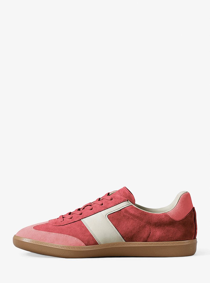Jovie Color-Block Suede Sneaker in LTBRY SB MLT | Michael Kors