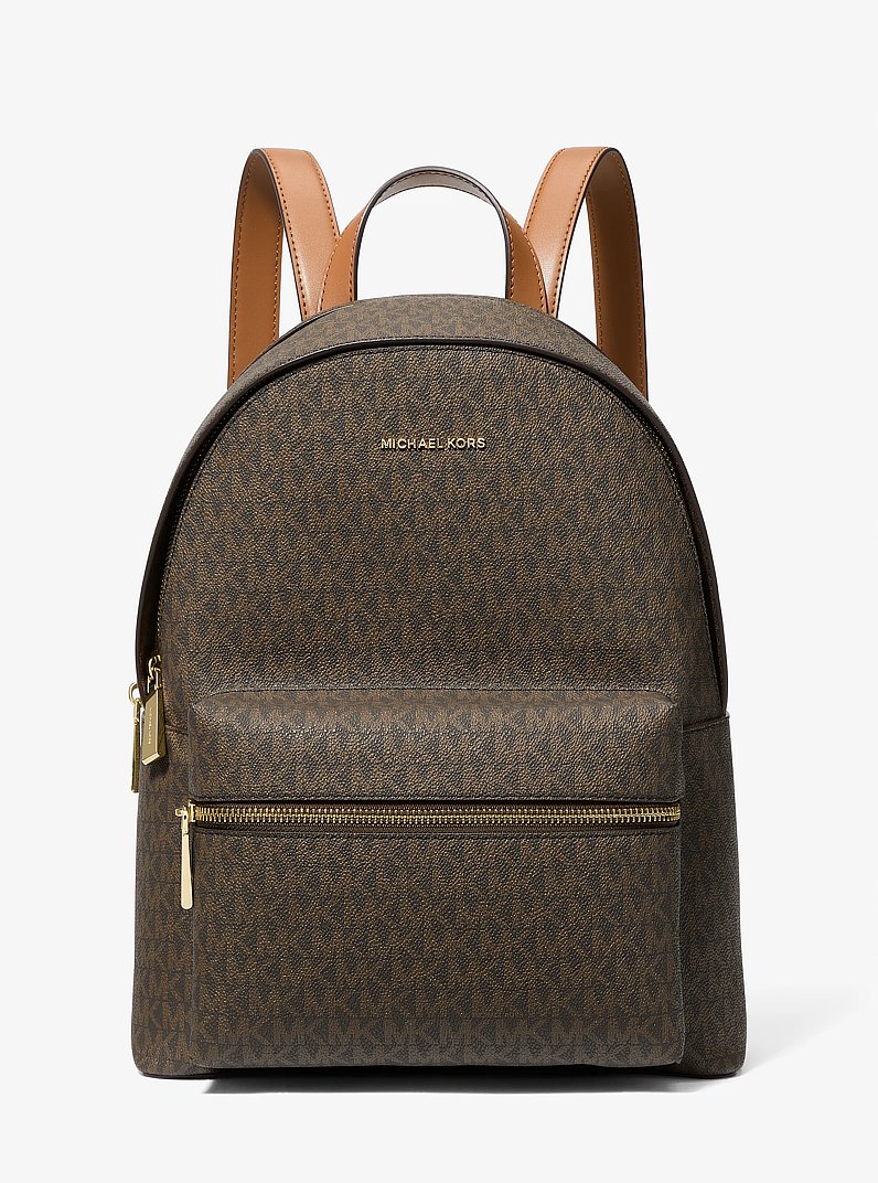 Sally Medium 2-In-1 Logo Backpack in BRN/ACORN | Michael Kors