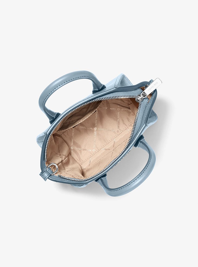 Tr&egrave;s petit sac &agrave; main Avril en cuir in BLEU P&Acirc;LE | Michael Kors