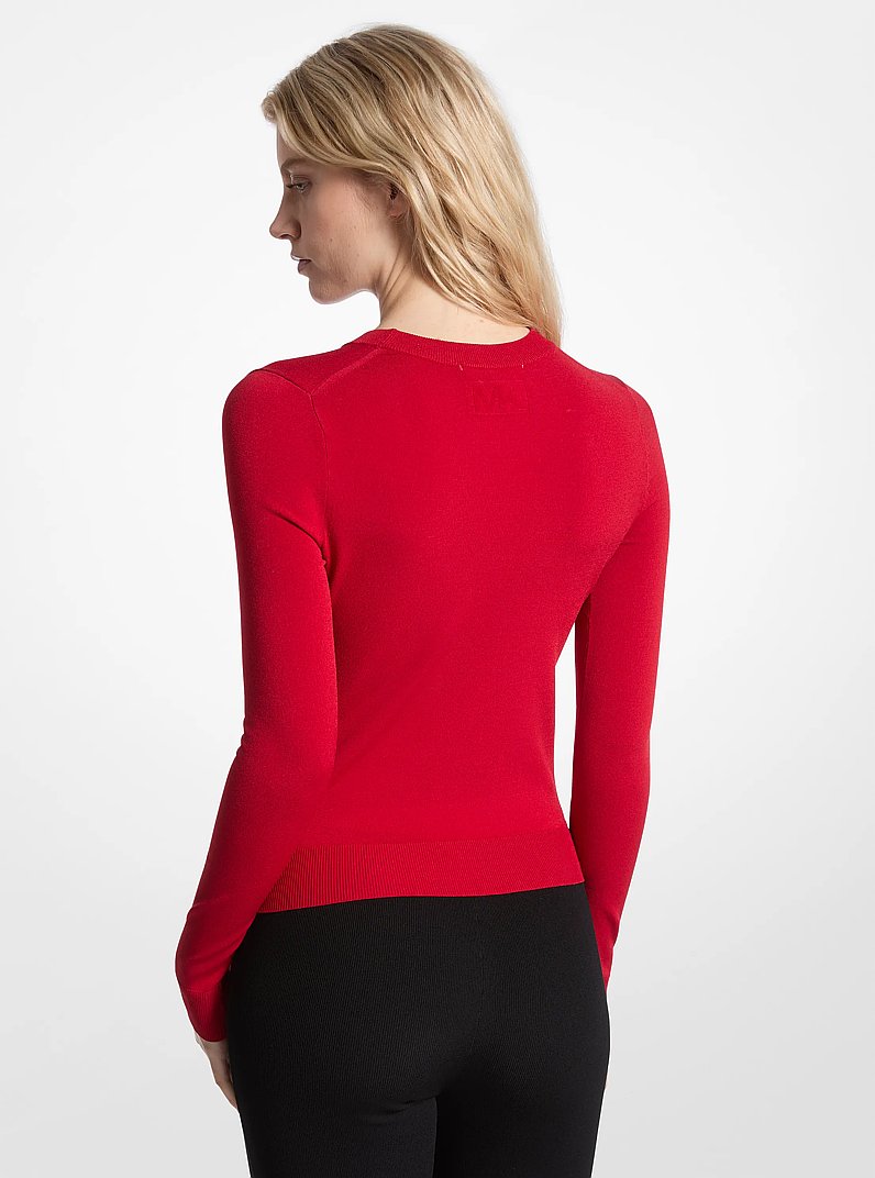 Courchevel Knit Sweater in CRIMSON | Michael Kors