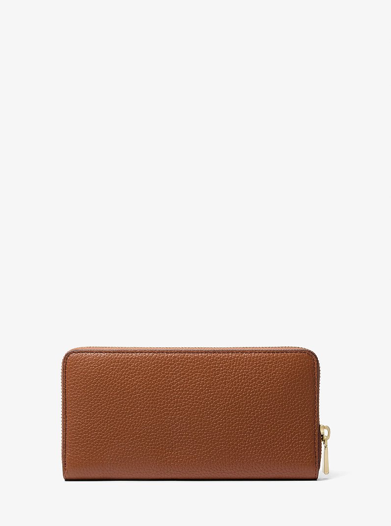 Cartera Jet Set grande de piel granulada in LUGGAGE | Michael Kors