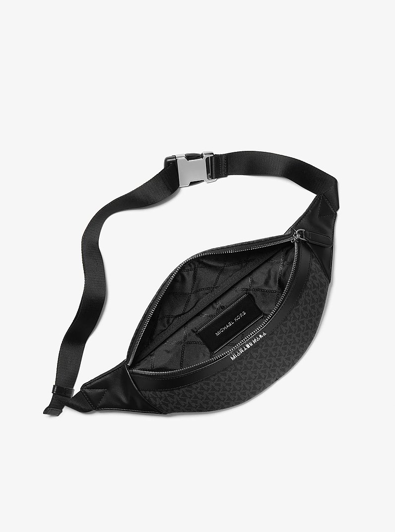 Ri&ntilde;onera bandolera Greyson con logotipo in ADML/PL BLUE | Michael Kors