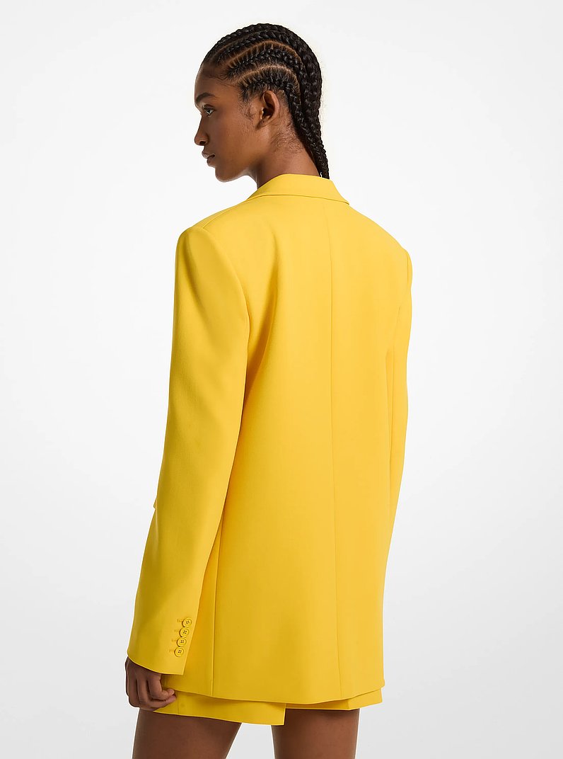 Crepe Boyfriend Blazer in BRIGHT DANDELION | Michael Kors