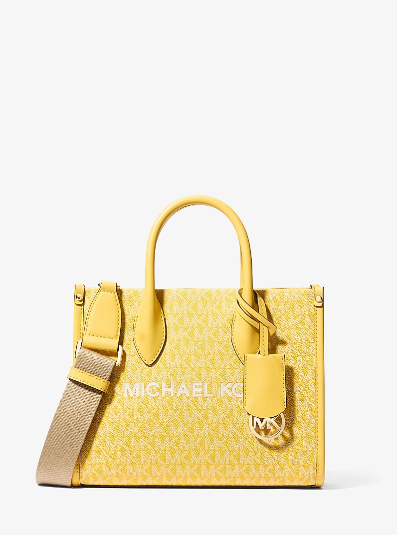 Mirella Small Signature Logo Crossbody Bag in GOLDEN YELLOW | Michael Kors