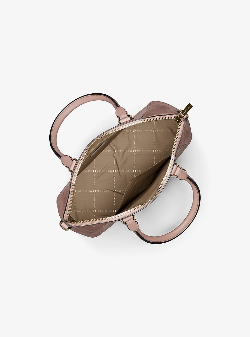 Henkeltasche Sienna Small aus Jacquard mit Logomuster und Leder in ZARTROSA | Michael Kors