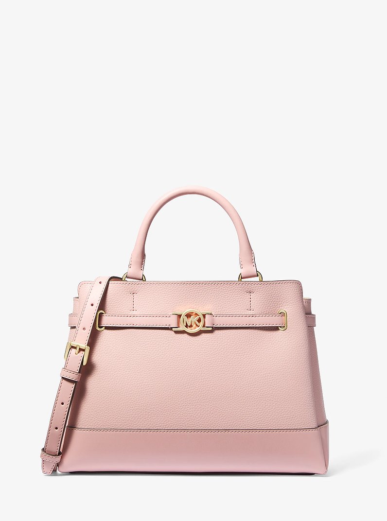 Reed Large Pebbled Leather Satchel in POWDER BLUSH | Michael Kors