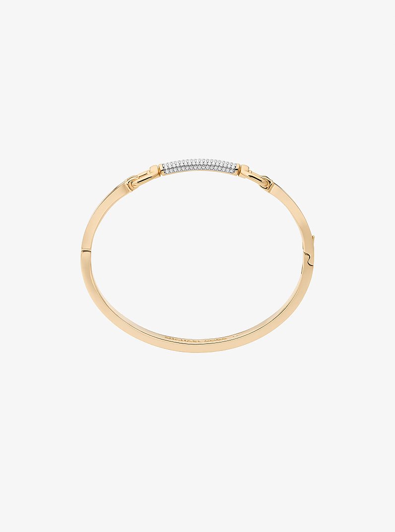 Pav&eacute; Horsebit Bangle in DORADO | Michael Kors
