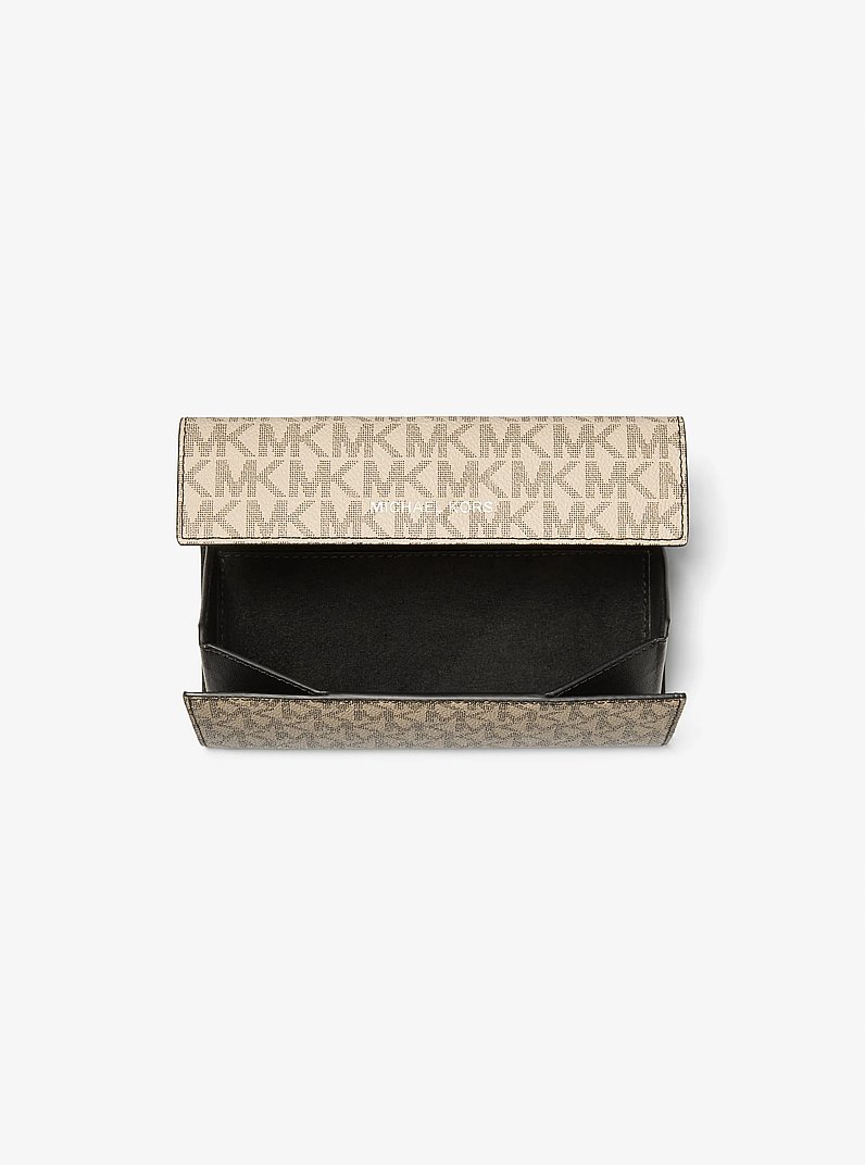 Cooper Logo Sunglasses Case in HEMP/BROWN | Michael Kors