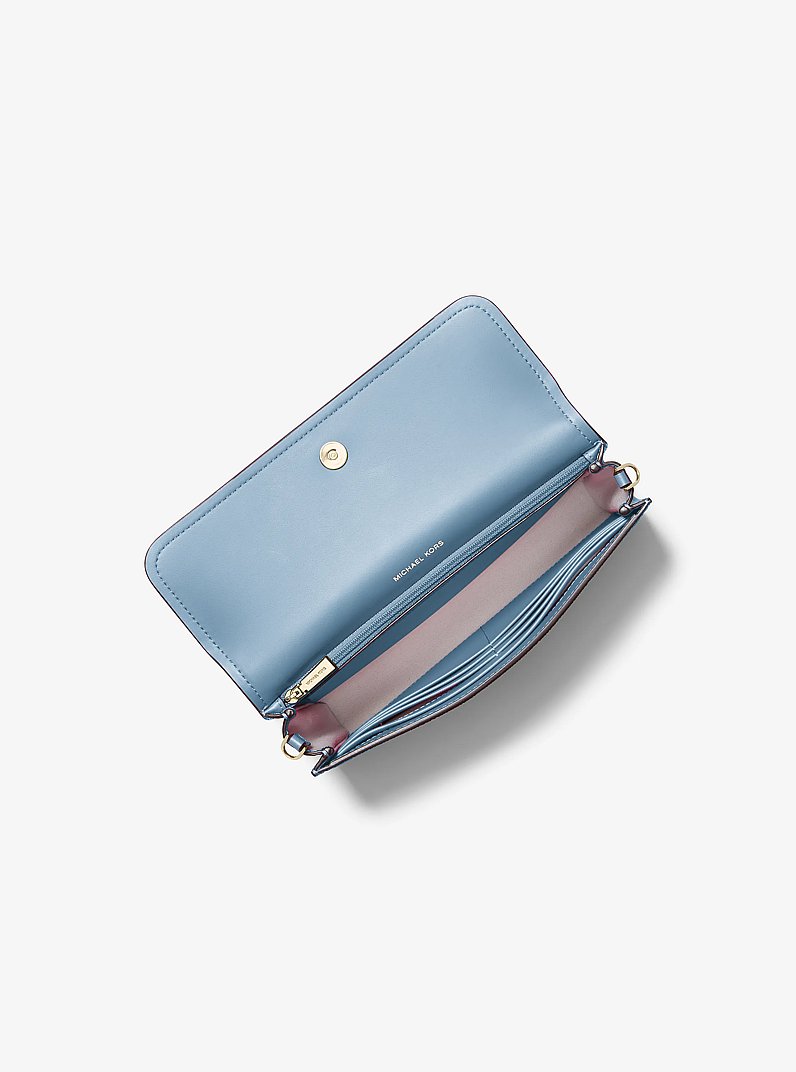 Petit sac &agrave; bandouli&egrave;re convertible Jet Set &agrave; logo Signature in CHAMBRAY | Michael Kors