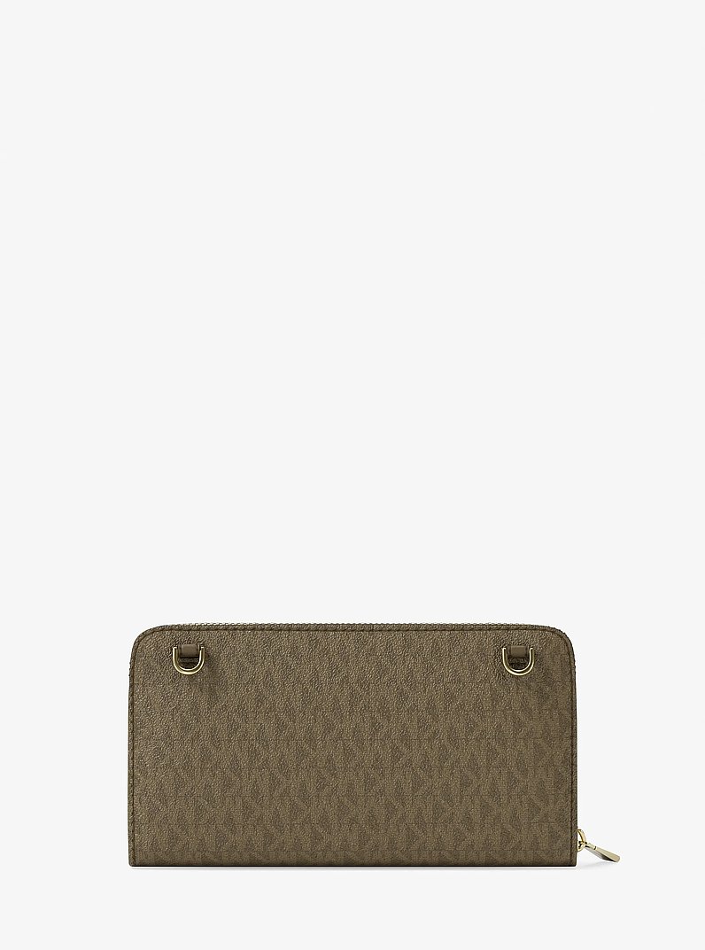 Umh&auml;ngetasche Jet Set Large mit Signature-Logomuster in LODEN | Michael Kors
