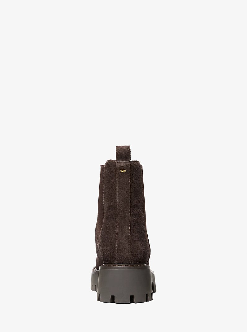 Stivale Asher in pelle scamosciata con suola carrarmato in CIOCCOLATO | Michael Kors