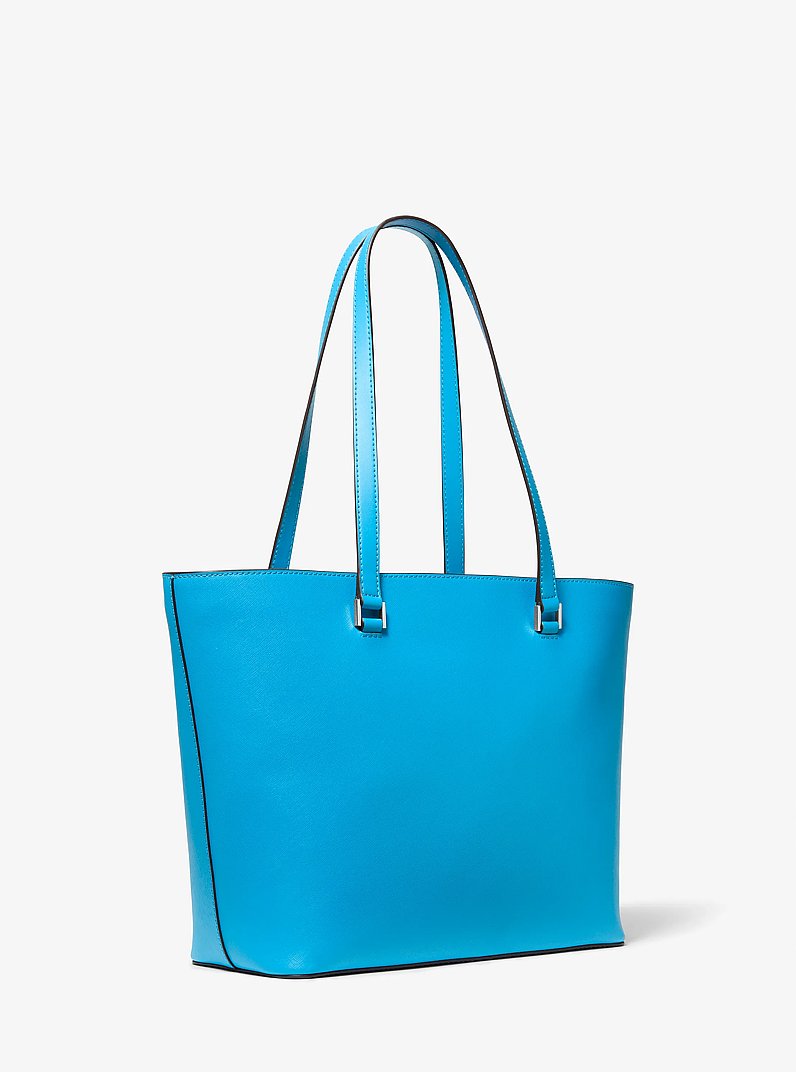Savvannah Large Saffiano Leather Tote Bag in POOL - Sale | Michael