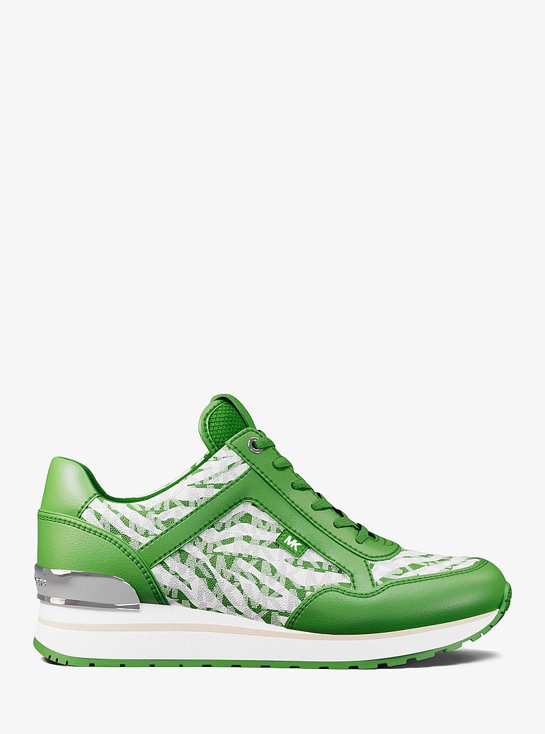 Zapatilla Maddy con logotipo de la marca y estampado de cebra in JUNGLE | Michael Kors