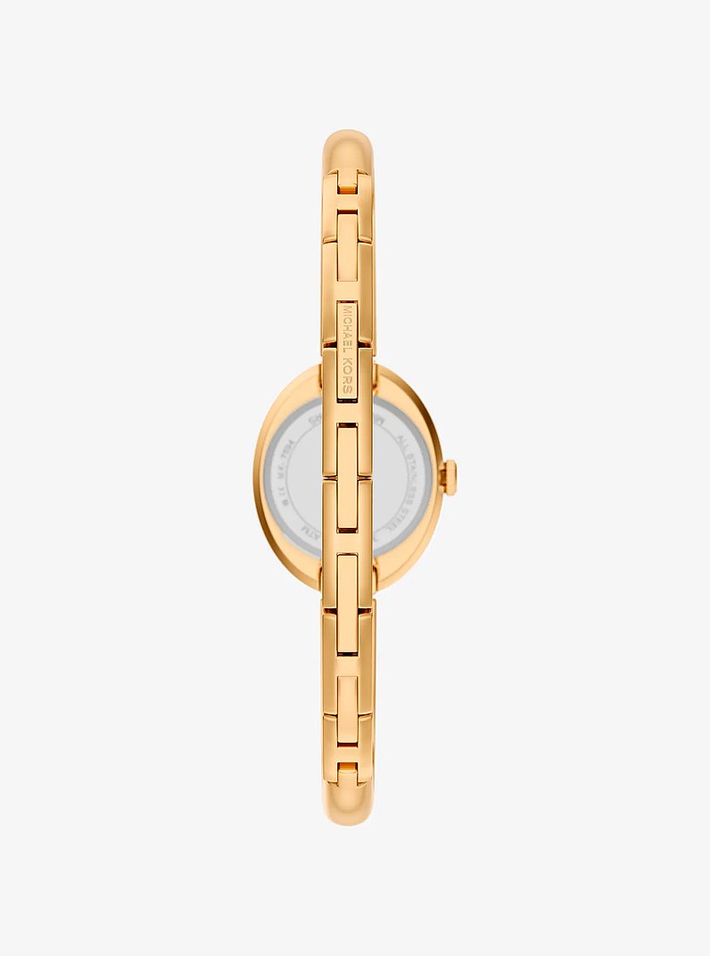 Kleine Armreifuhr Maude im Goldton in GOLDTON | Michael Kors