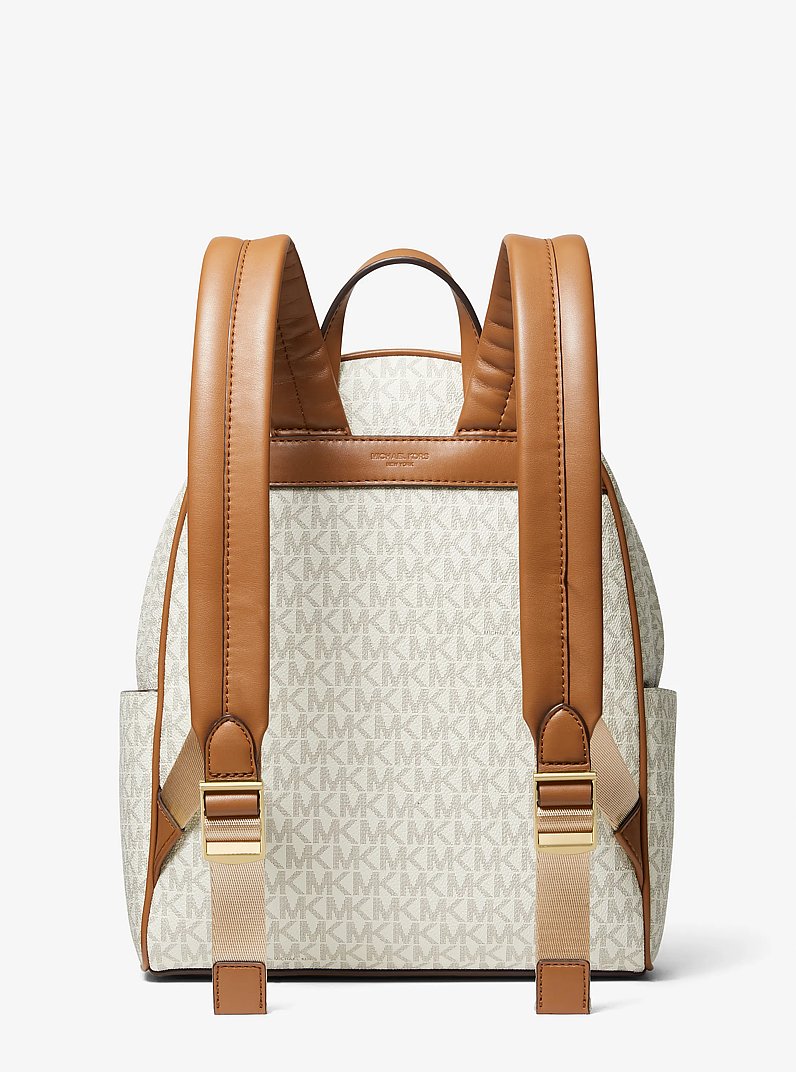Bex Medium Signature Logo Backpack in VANILLA/ACORN | Michael Kors