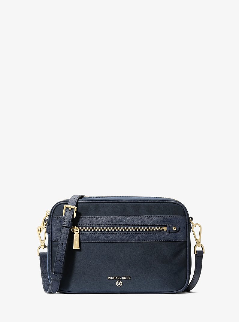 Large Nylon Gabardine Crossbody Bag