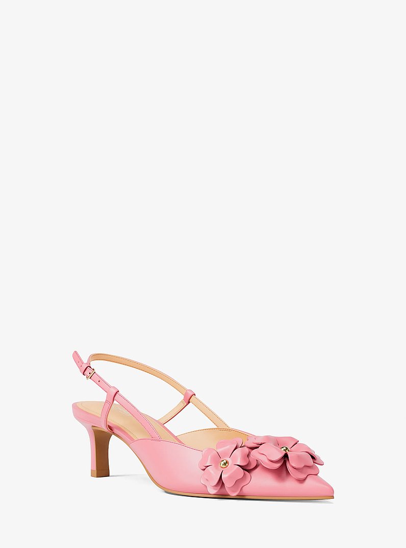 Callie Embellished Kitten Pump in CARNATION | Michael Kors