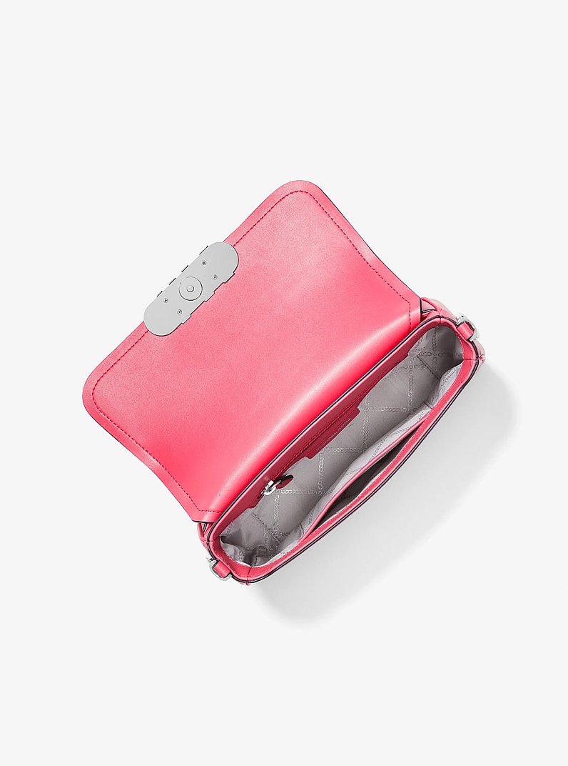Parker Medium Leather Shoulder Bag in GERANIUM | Michael Kors