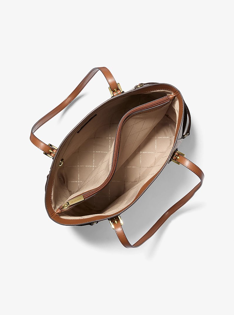 Voyager Large Signature Logo Tote Bag in VANILLA | Michael Kors [ZA]