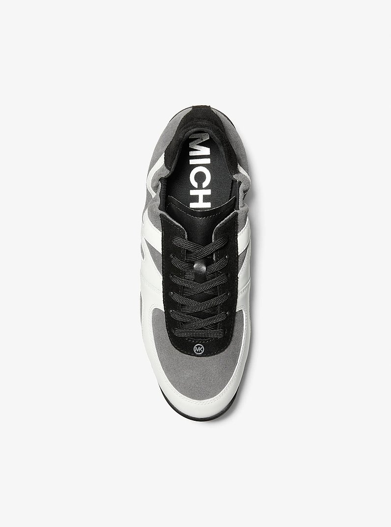 Sneaker Colt Wildleder und Leder in STEINGRAU | Michael Kors