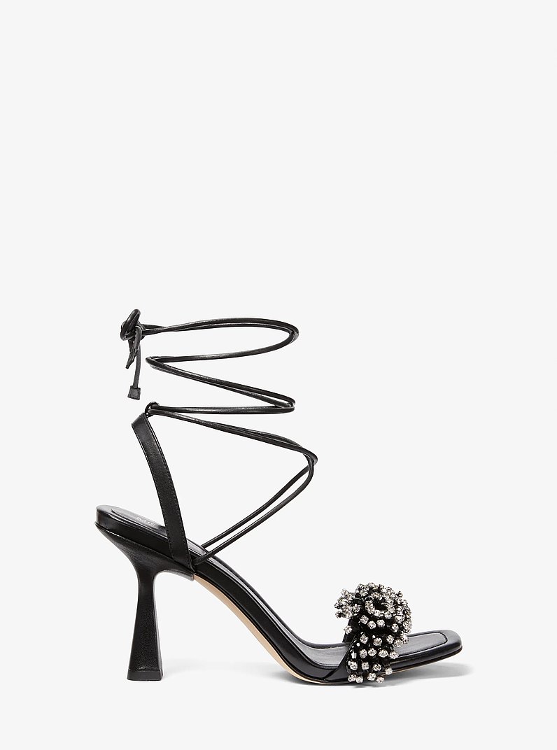 Lucia Embellished Leather Sandal