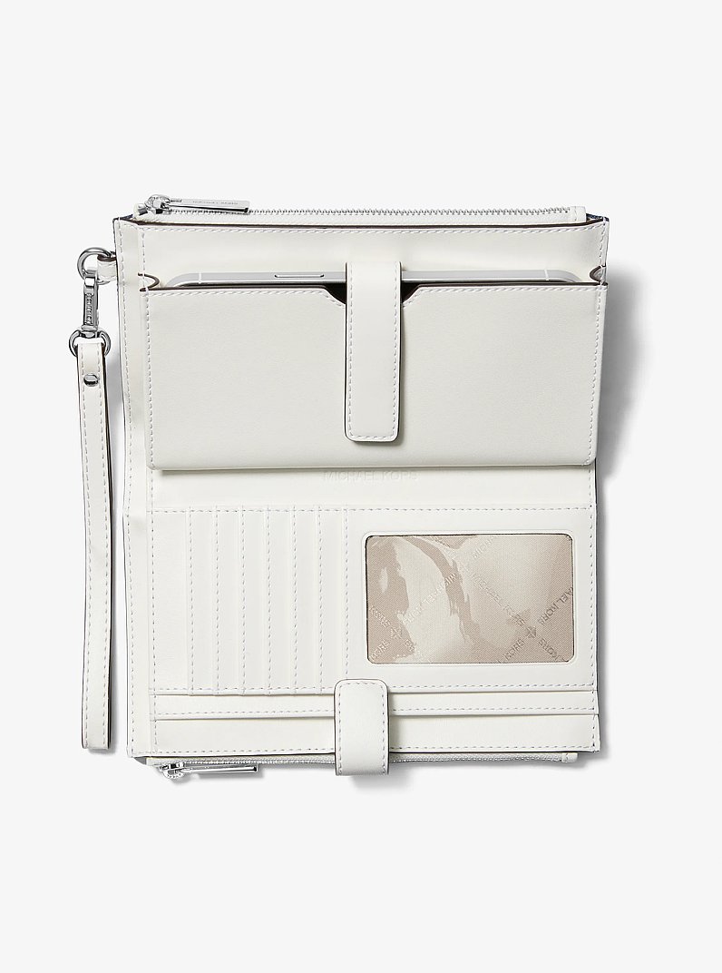 【新品】マイケルコース 35R5STVW3C DENIM (デニム) 財布 長財布 MICHAEL KORS JET SET TRAVEL デニム スマートフォンウォレット アウトレット レディース MICHAEL KORS（マイケルコース） 財布 レディース 三つ折り財布 ミニ