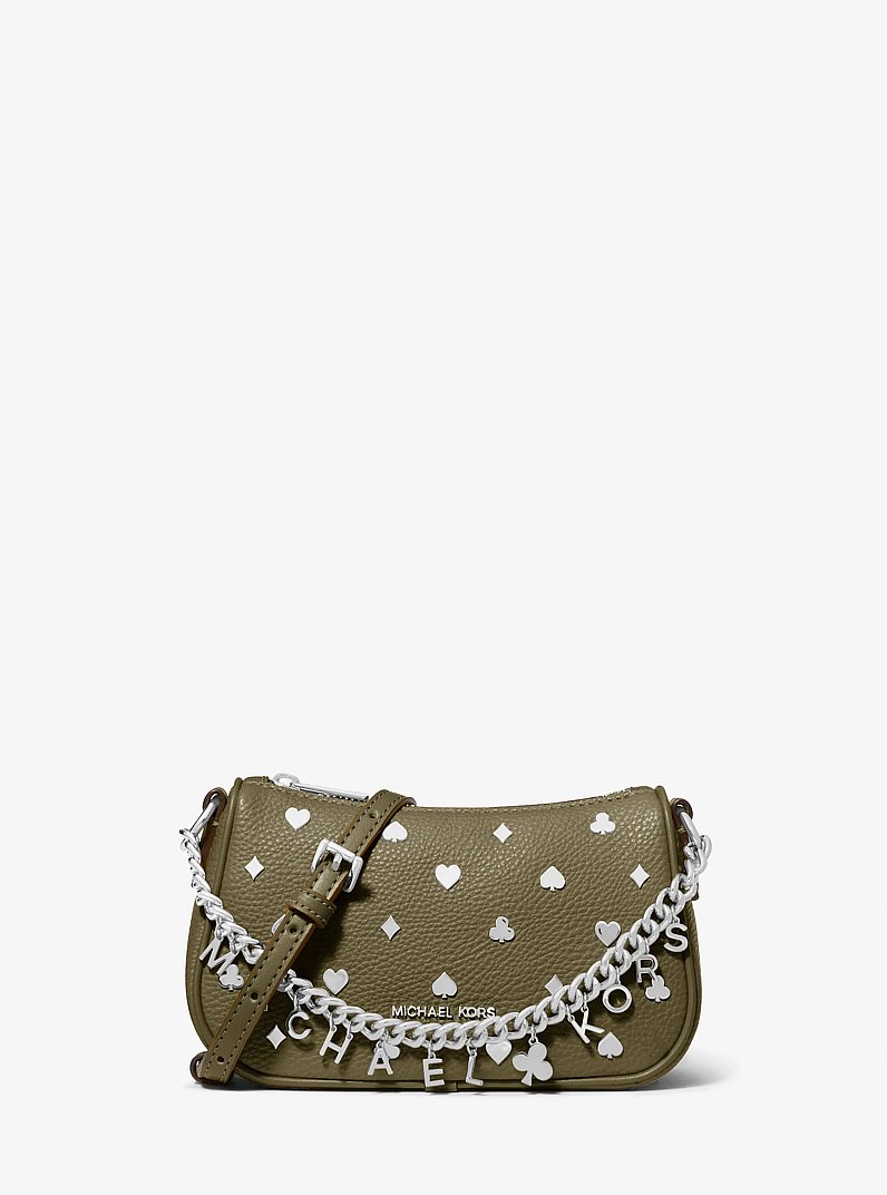 Carmela Small Embellished Convertible Crossbody Bag in OLIVE | Michael Kors