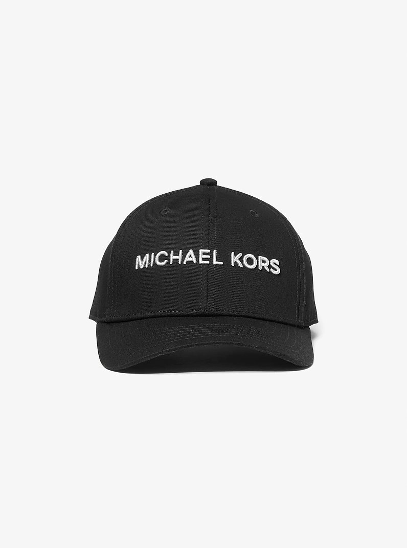 Embroidered Baseball Hat in BLACK | Michael Kors