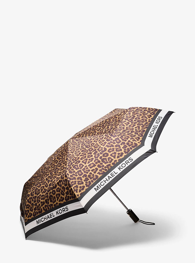 Leopard Print Umbrella in BUTTERSCOTCH | Michael Kors