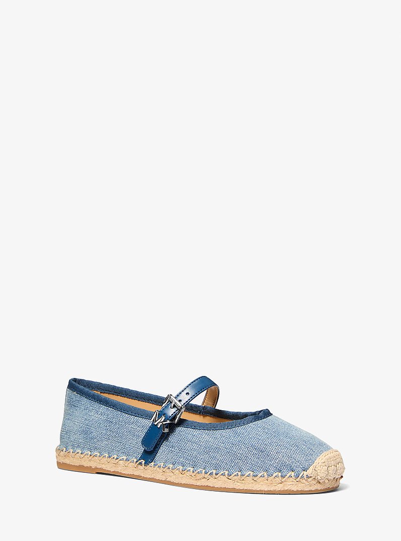 Espadrille de ballet Lynn en denim in BLANC/ROSE PROFOND | Michael Kors