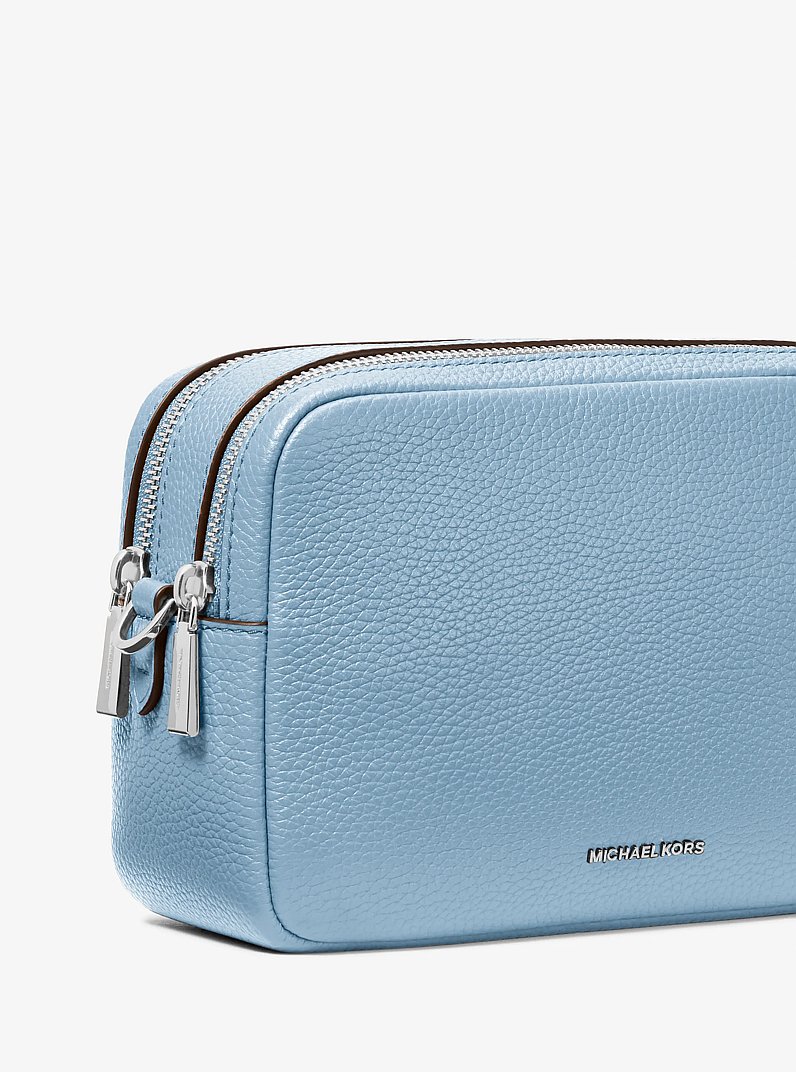Bryant Medium Pebbled Leather Camera Crossbody Bag in CHAMBRAY | Michael Kors