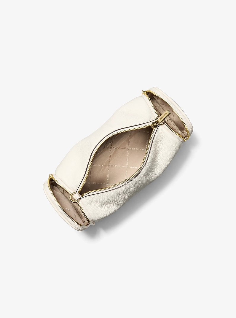 Jet Set Travel Small Pebbled Leather Convertible Crossbody Bag in CR&Egrave;ME L&Eacute;GER | Michael Kors