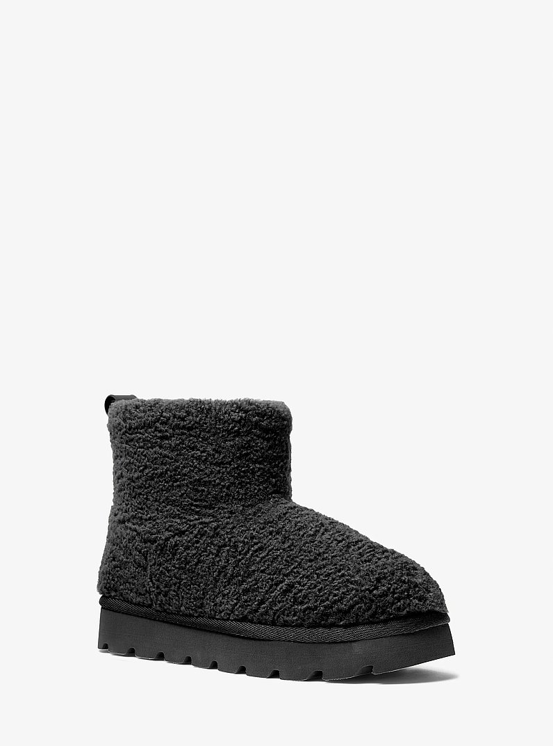 Winnie Faux Shearling Boot in BLACK | Michael Kors