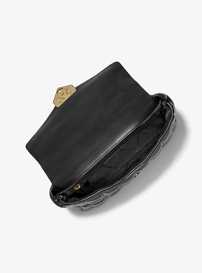 Soho Large Quilted Shoulder Bag in BLACK | Michael Kors