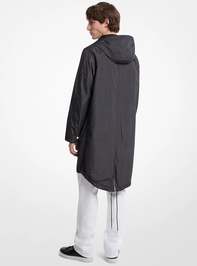 Signature Logo Reversible Anorak in CONCRETE | Michael Kors