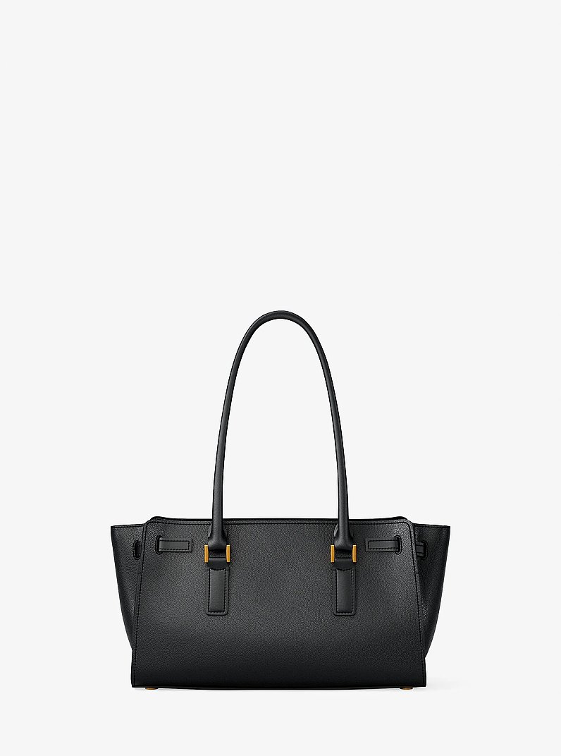 Borsa a mano Hamilton Moderne piccola in pelle con borchie in NERO | Michael Kors