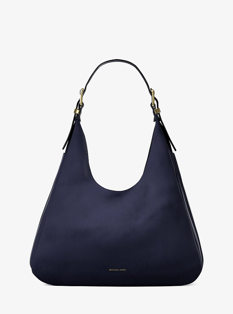 Grand sac port&eacute; &eacute;paule boh&egrave;me Nolita en nubuck in ROBE BLEU BLEU CLAIR | Michael Kors