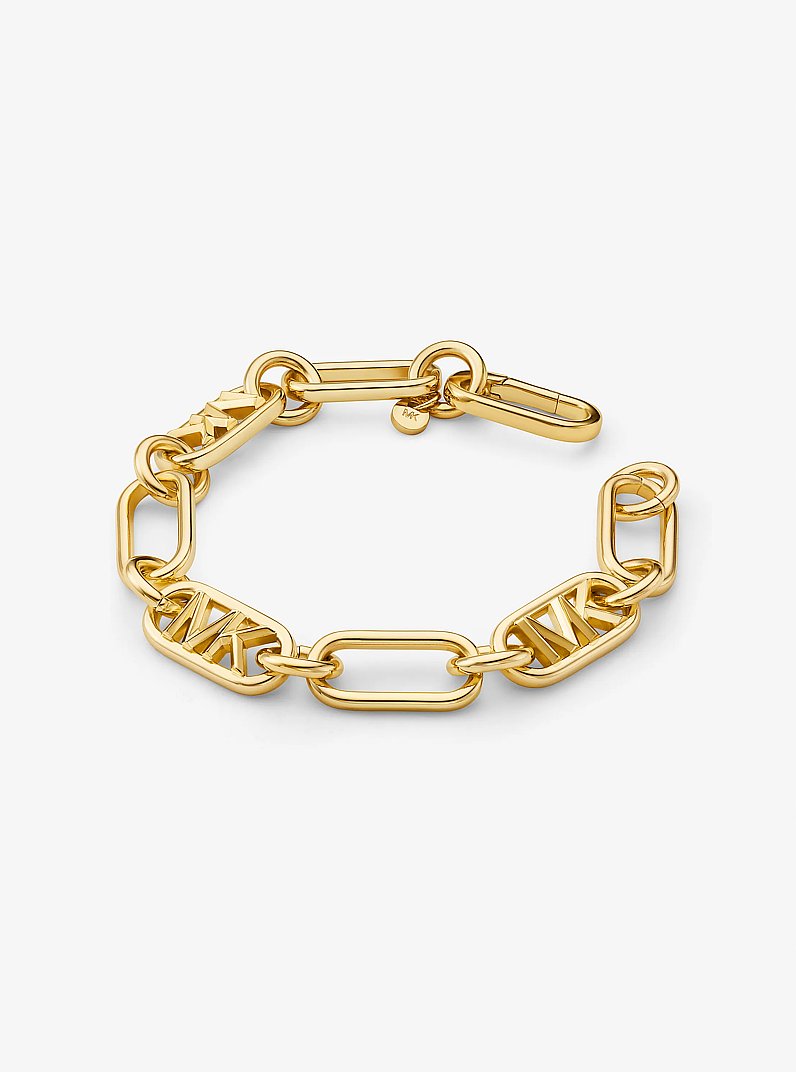 Precious Metal-Plated Brass Chain Link Bracelet in GOLD | Michael Kors