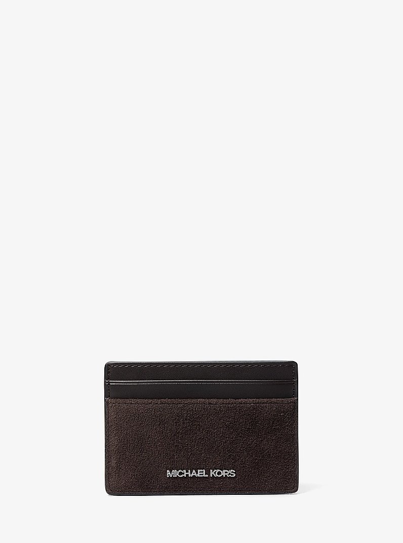 Kartenetui Mason aus Wildleder in SCHOKOLADE | Michael Kors