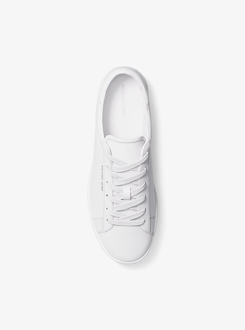 Reign Leather Sneaker in OPTIC WHITE | Michael Kors