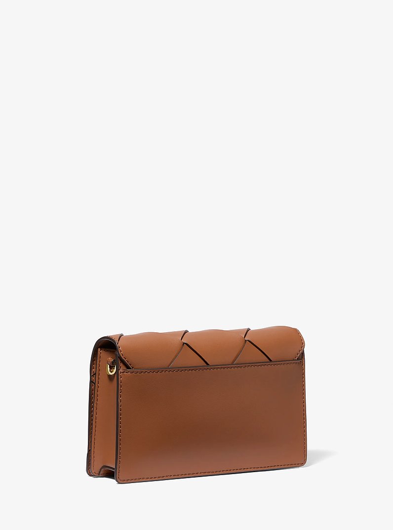 Sac &agrave; bandouli&egrave;re Jet Set de taille moyenne en cuir tress&eacute; in VALISE | Michael Kors