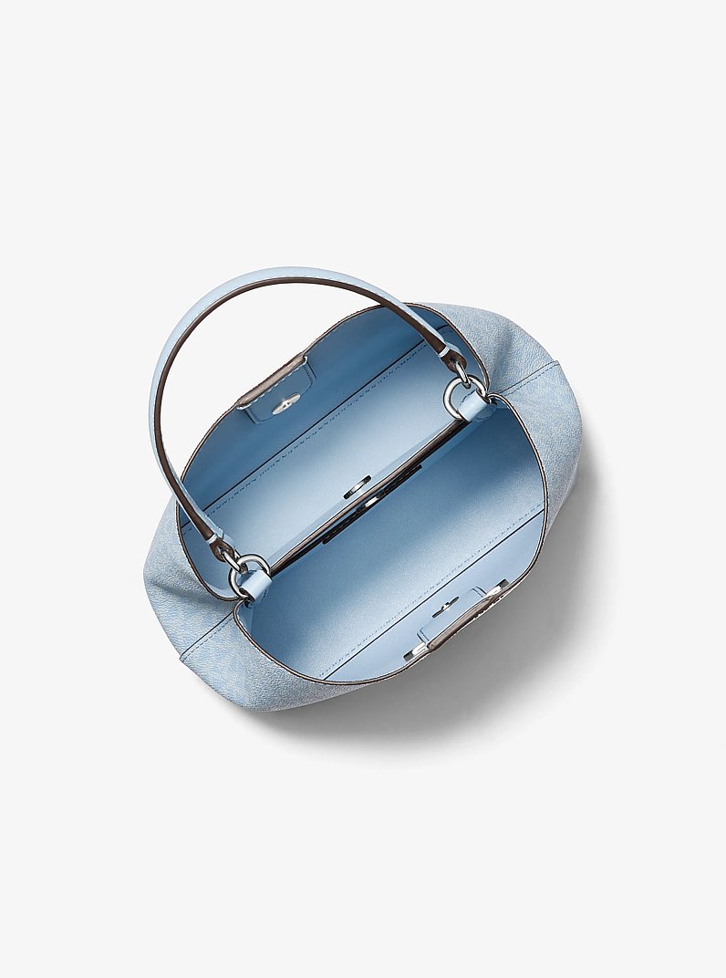 Bolso Pratt peque&ntilde;o convertible con logotipo exclusivo in CELESTE CLARO | Michael Kors