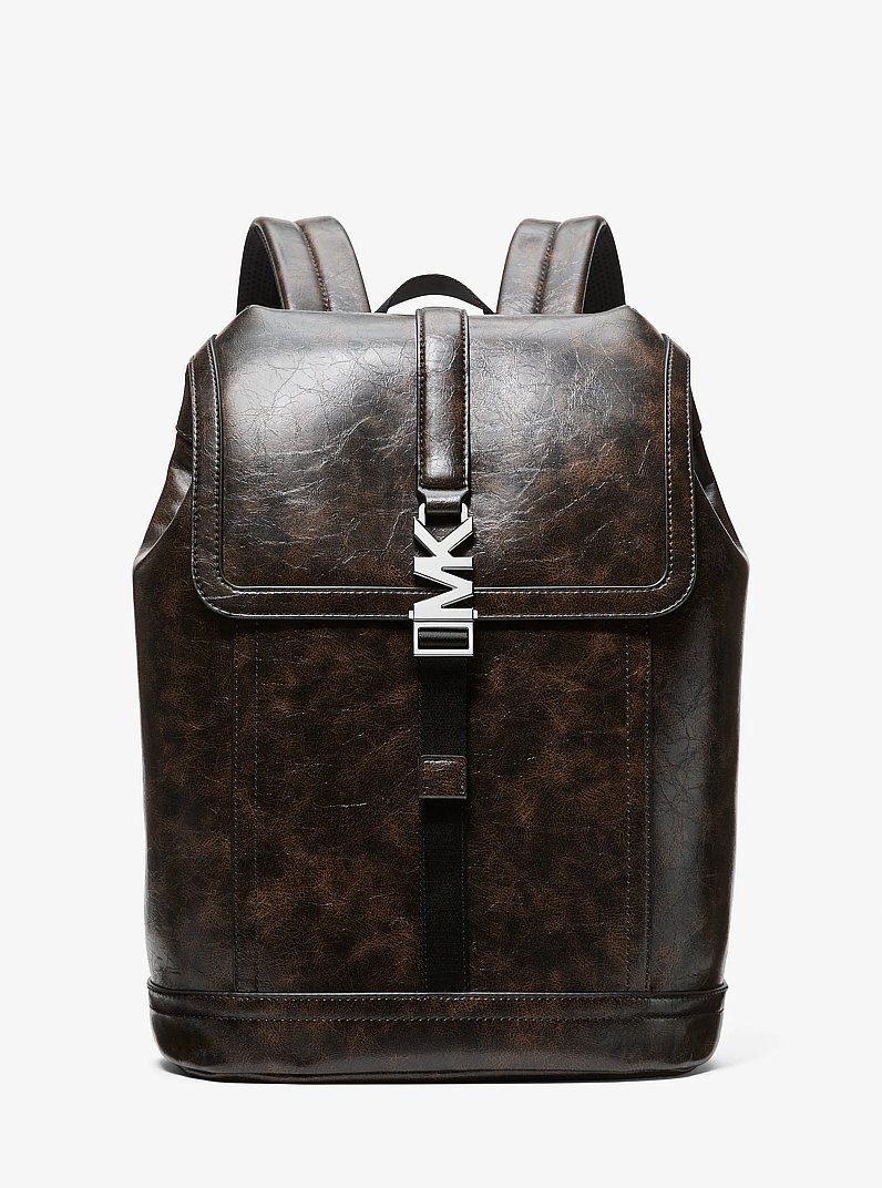 Mochila Cyrus con efecto desgastado in CHOCOLATE | Michael Kors