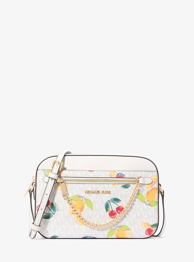 Jet Set Large Fruit Print Logo Crossbody Bag | Michael Kors [US]