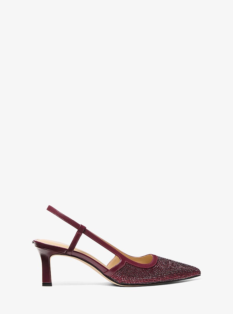 Alora Suede Slingback Pump in OXBLOOD | Michael Kors