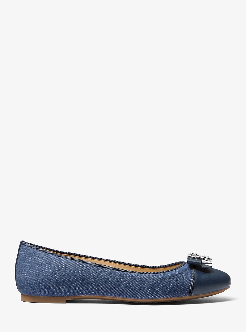 Honey Denim Ballet Flat in MEDIUM BLUE WASH | Michael Kors