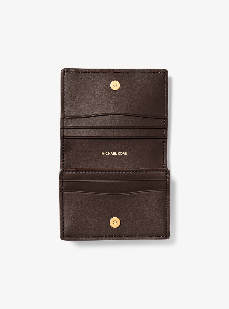 Billetera Bryant peque&ntilde;a en piel in CHOCOLATE | Michael Kors