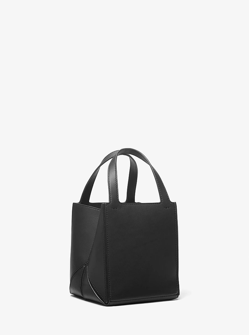 Jordi Small Leather Tote Bag in BLACK | Michael Kors